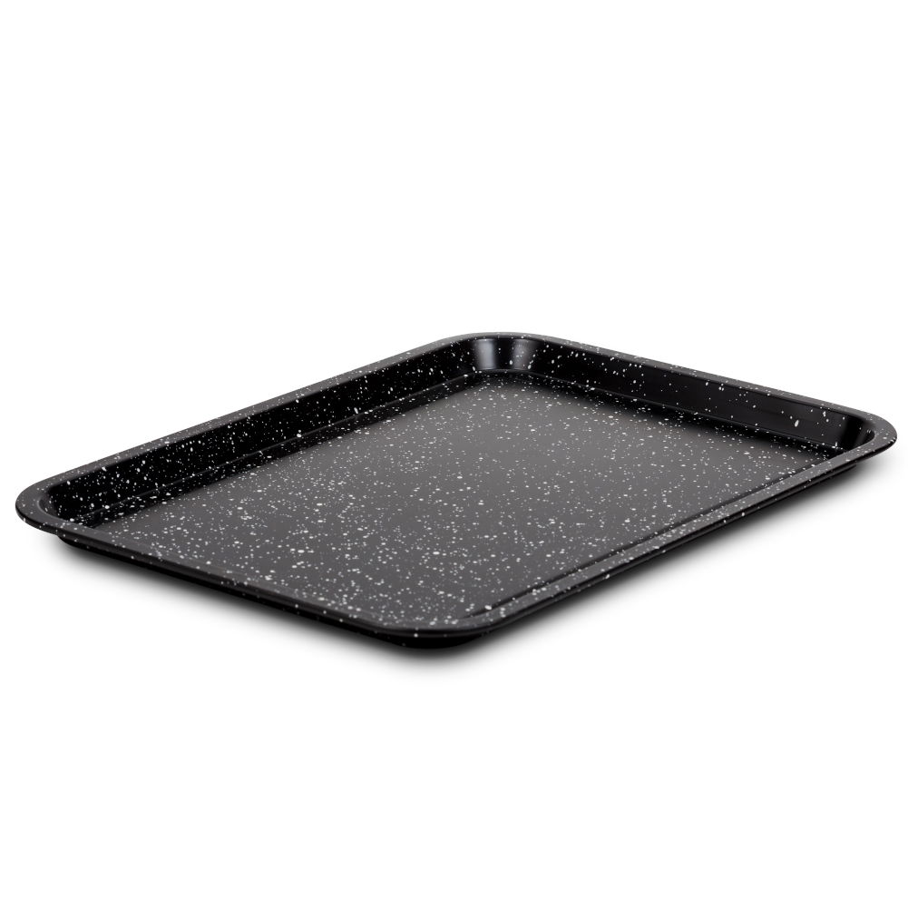 NAVA Nature 39 x 25 cm černý - plech (forma) na pečení z uhlíkové oceli