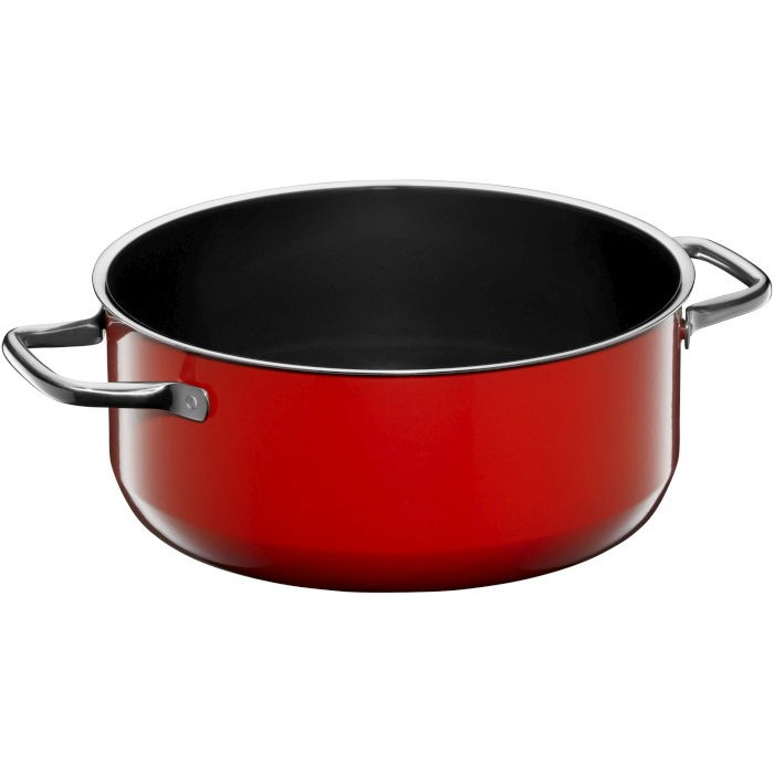 WMF Fusiontec Compact 4,5 l červený - nerezový hrniec s pokrievkou