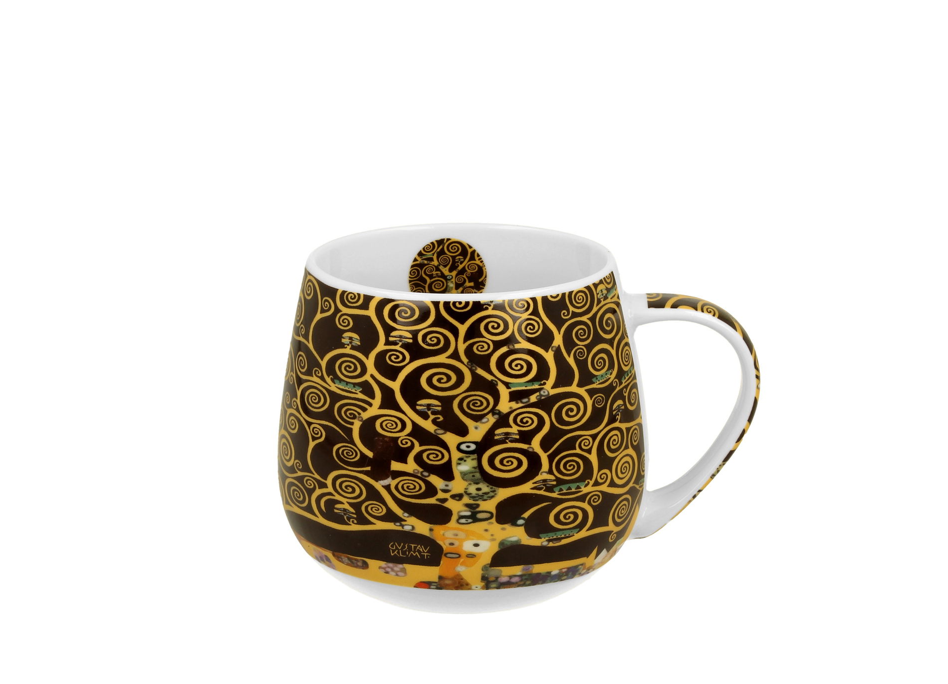 Porcelánový hrnček barel DUO ART GALLERY TREE OF LIFE BY GUSTAV KLIMT 430 ml