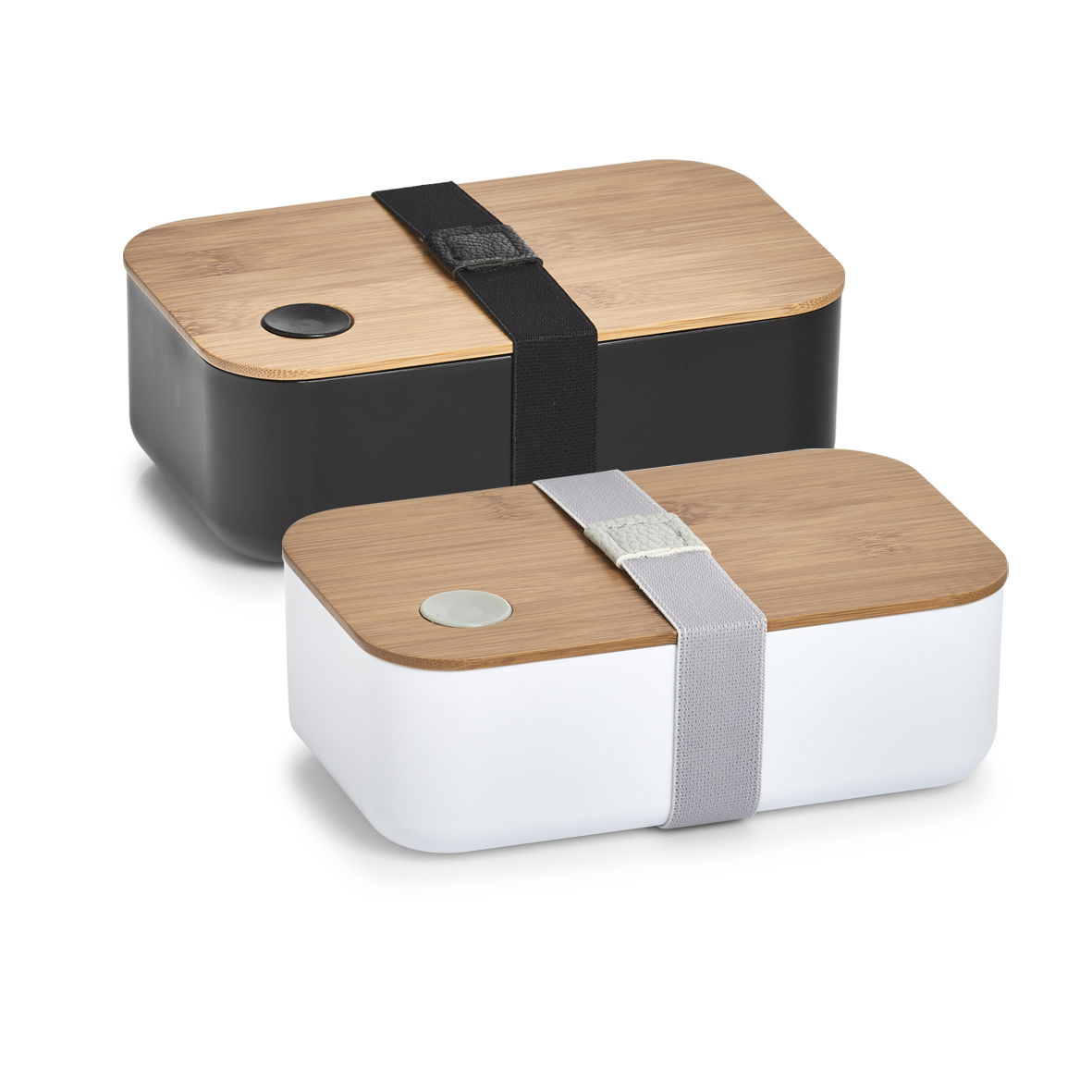 ZELLER Scandi biely - plastový obedový box / raňajková krabička