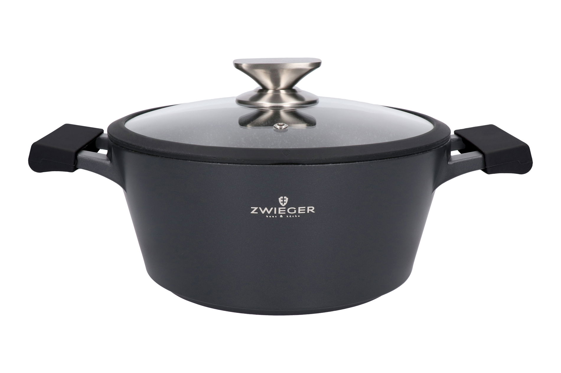 ZWIEGER Black Stone 3,5 l - hliníkový hrnec s poklicí
