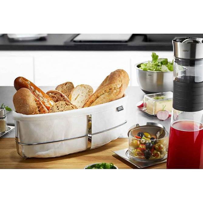 GEFU Brunch biały - koszyk na chleb i pieczywo bawełniany