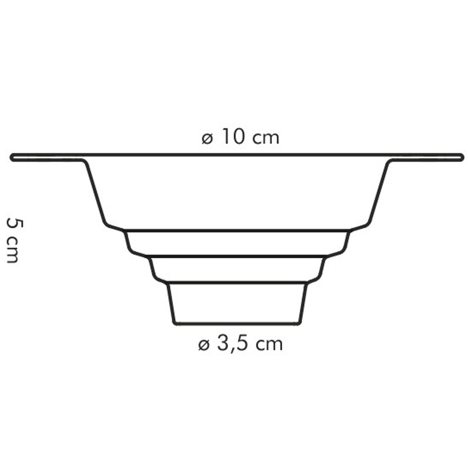 TESCOMA Presto 10 cm bílá - plastová kuchyňská nálevka do sklenic
