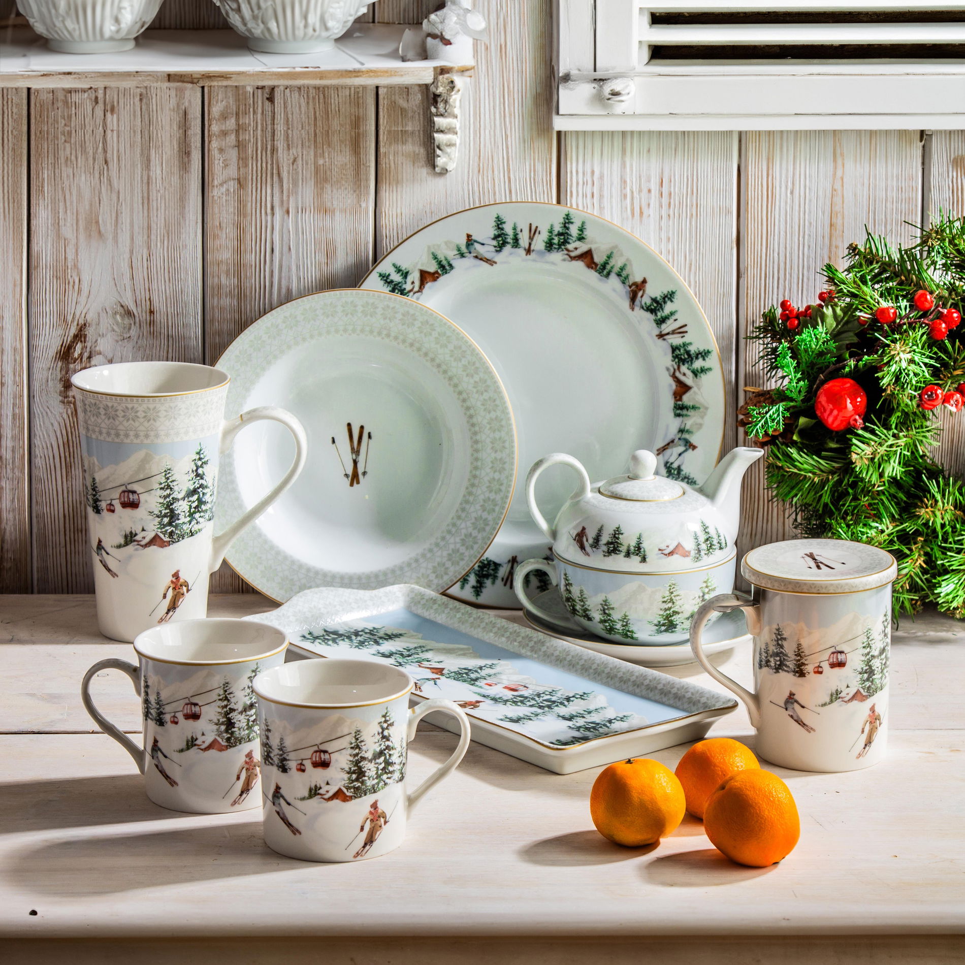 Talerz deserowy porcelanowy EASY LIFE CHALET 19 cm