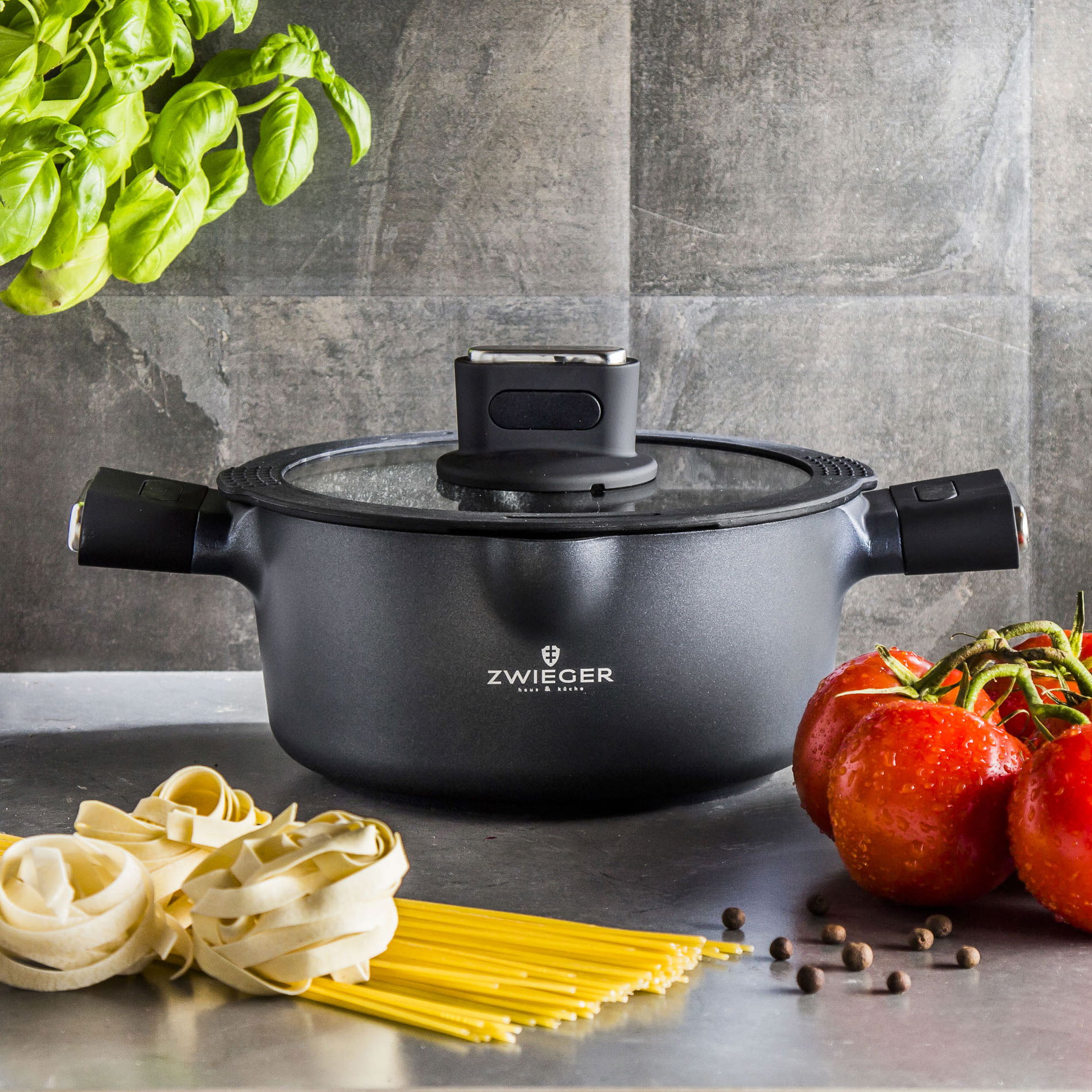 ZWIEGER Vesna 1,8 l - hliníkový hrnec s pokličkou