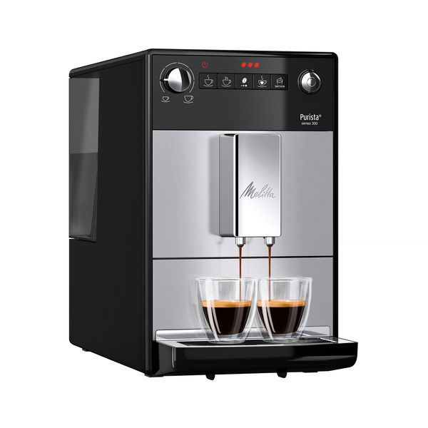 MELITTA Purista 1450 W černo-stříbrné espresso
