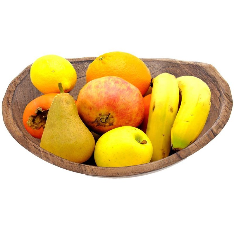 Misa na owoce z drewna mango FRUIT WOOD  27,5 x 30 cm