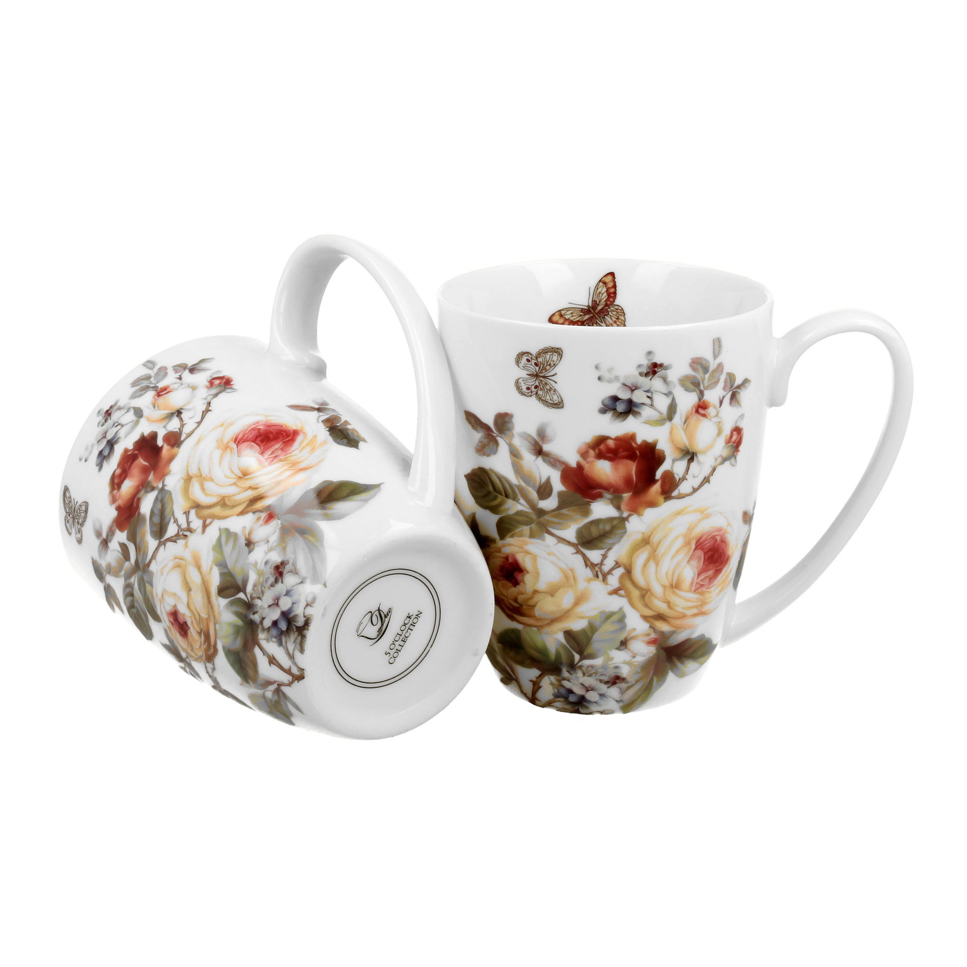 Kubki porcelanowe DUO ROMANTIC ZAHRA 380 ml 2 szt.