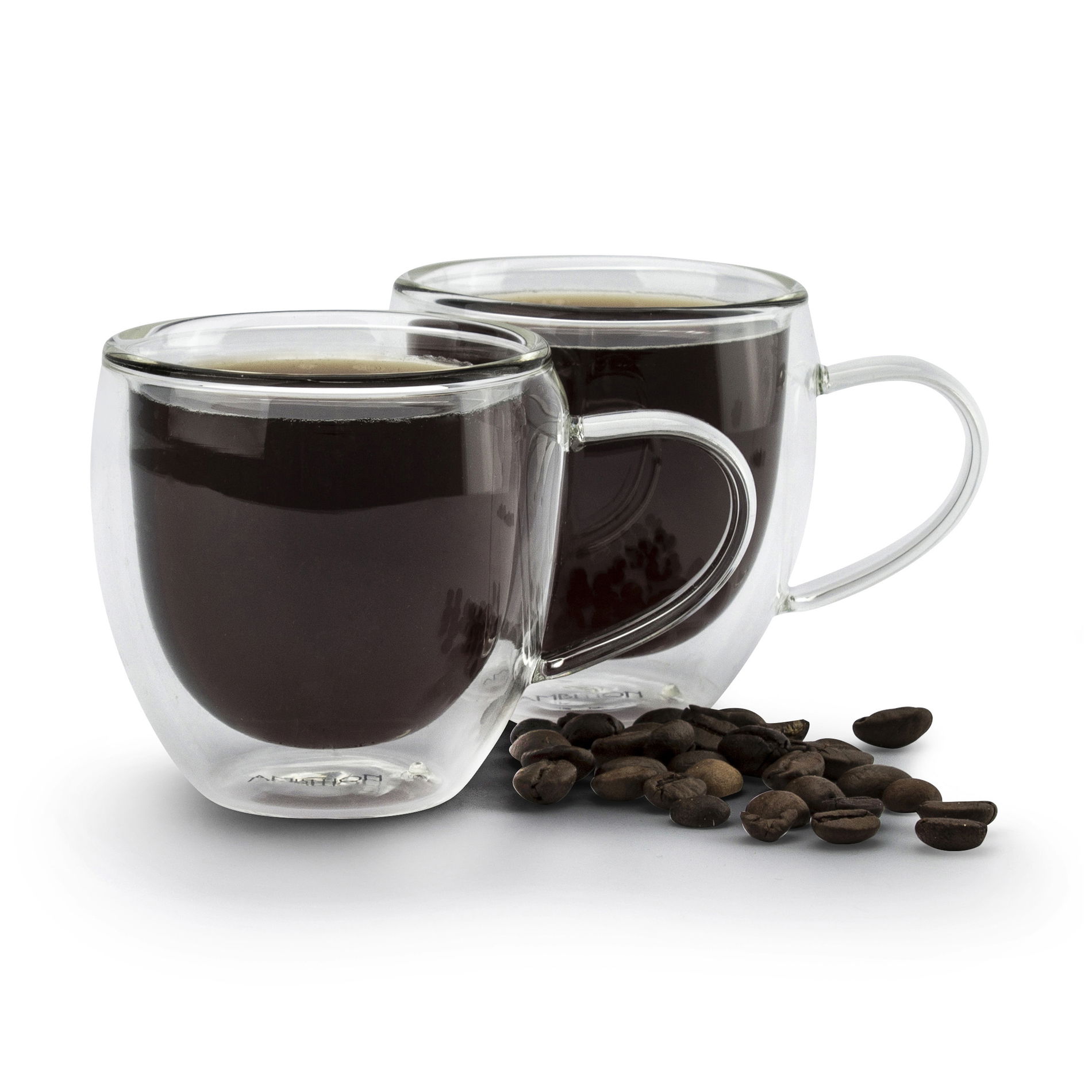 AMBITION Mia 100 ml 2 szt. - filiżanki do espresso szklane z podwójnymi ściankami
