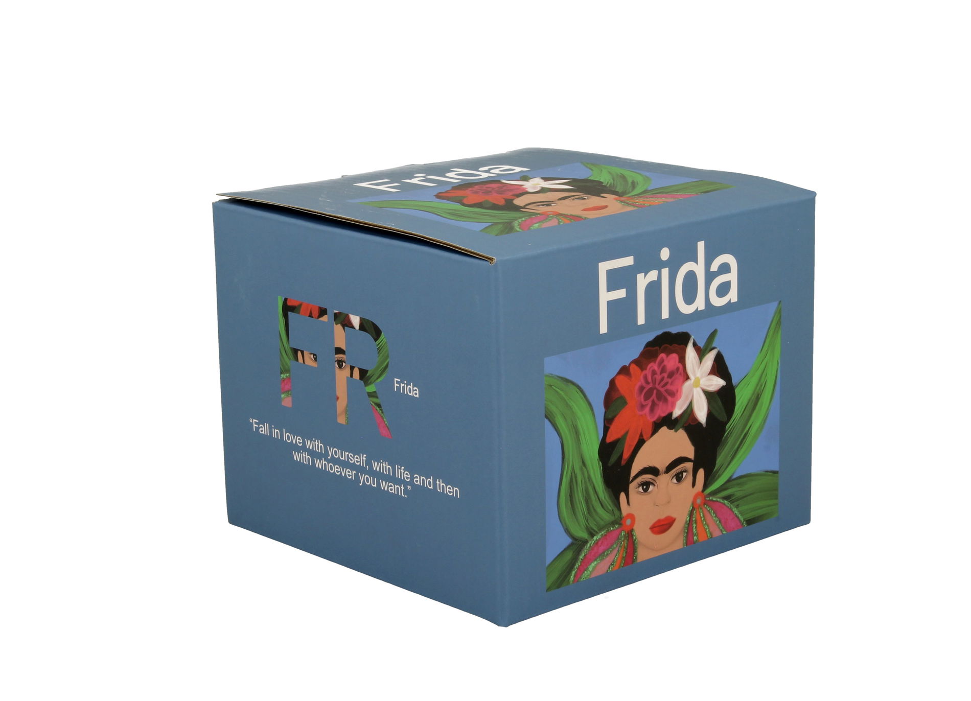 Porcelánový hrnček DUO ART GALLERY FRIDA MEXICAN ART BLUE 600 ml