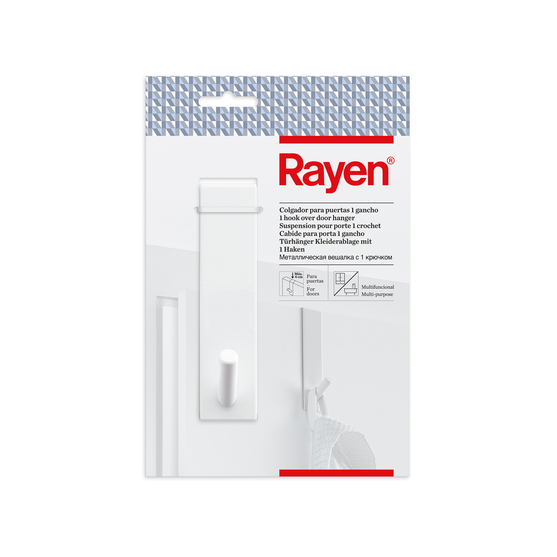 Vešiak / Kovový háčik na dvere RAYEN