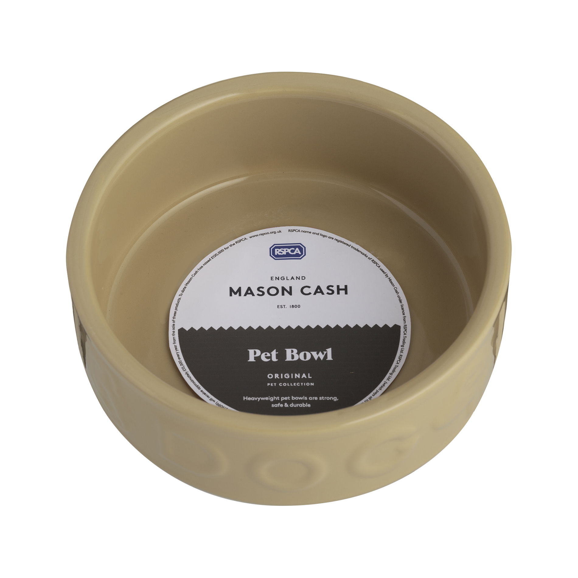 MASON CASH PetWare Dog 18 cm béžová - kameninová miska pro psy