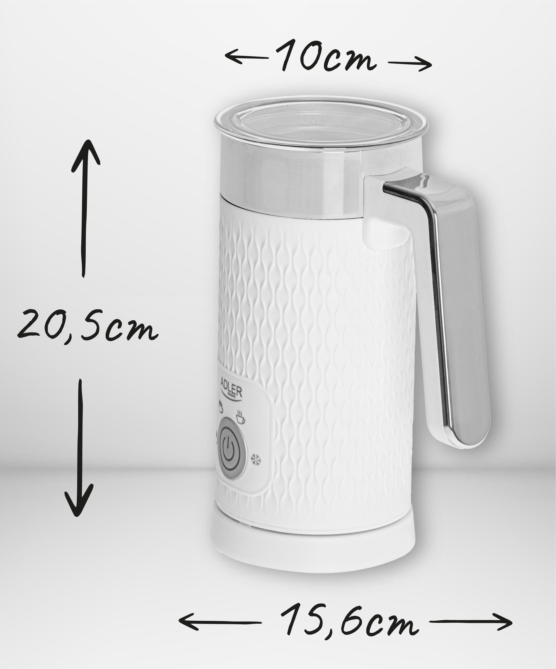 ADLER AD 4494 300 ml - elektrický šľahač na mlieko s ohrievačom