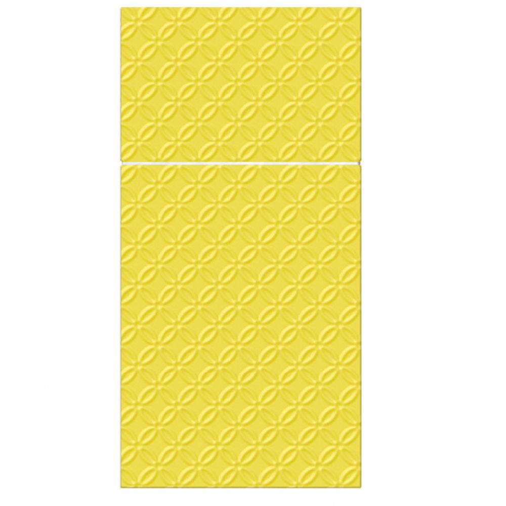 Dekorační papírové ubrousky s kapsami na příbory PAW DECOR COLLECTION YELLOW 36 ks.
