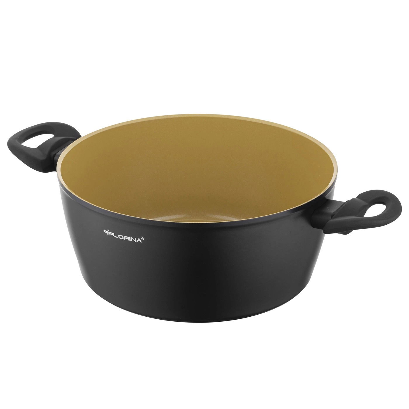 Garnek aluminiowy nieprzywierający z pokrywką FLORINA AMVEGAN 3,6 l