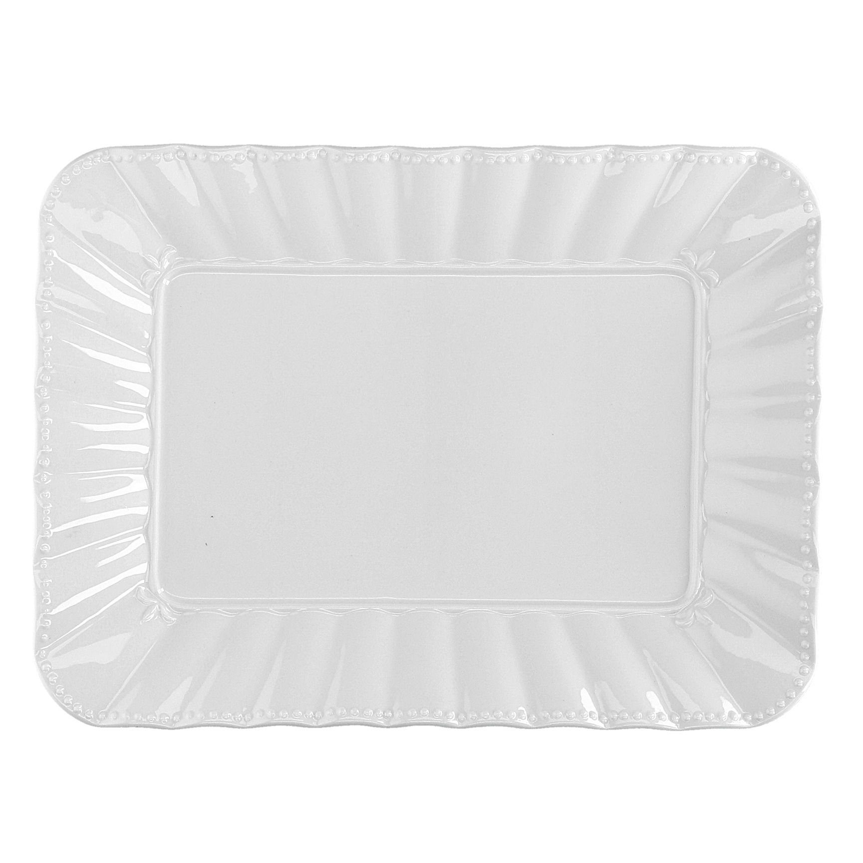 LA PORCELLANA BIANCA Ducale 35 x 26 cm - porcelánový polomisk