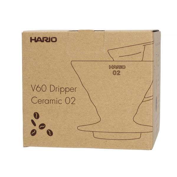 HARIO Drip V60-02 - keramický dripper na kávu s meracou nádobou