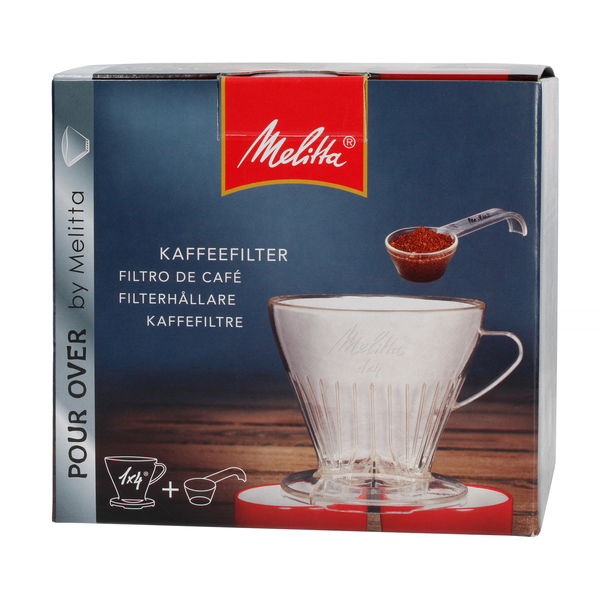 MELITTA Dripper 1 x 4 – plastový dripper na kávu se lžičkou
