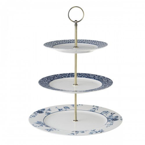 Porcelánový stojan na dort, cukroví a ovoce LAURA ASHLEY BONA bílý