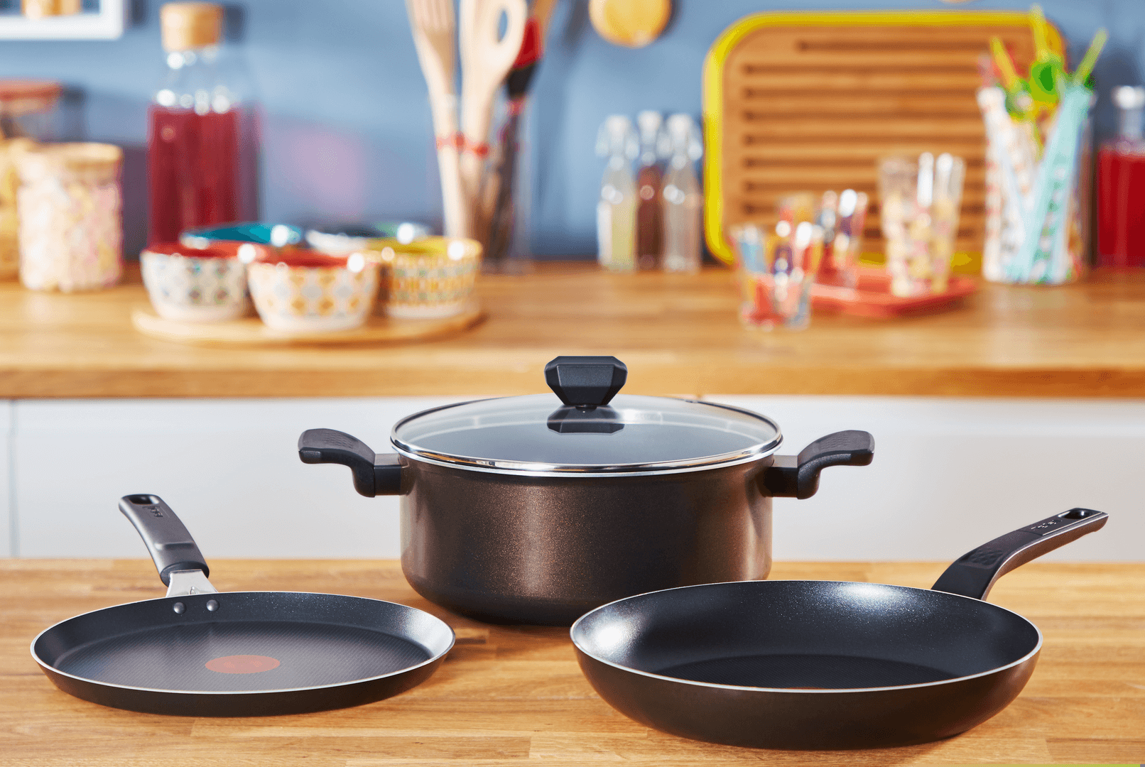 TEFAL Simple Cook 25 cm - nepřilnavá palačinková pánev se smažicím senzorem