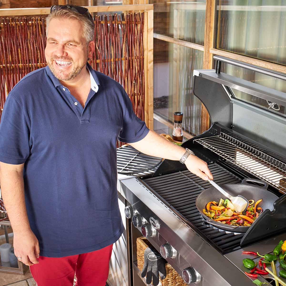 ROESLE Rundgriff - kuchyňská lopatka na wok z nerezové oceli