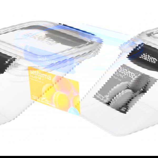 SISTEMA Klip It+ Rectangle 1,49 l - pojemnik na produkty sypkie plastikowy z pokrywką