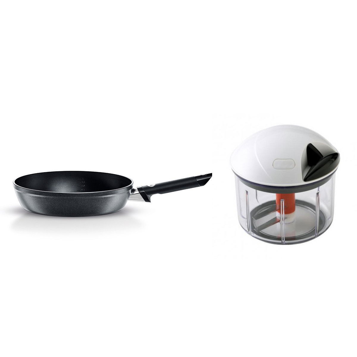 FISSLER Levital Comfort 28 cm - nepřilnavá pánev se sekáčkem na zeleninu