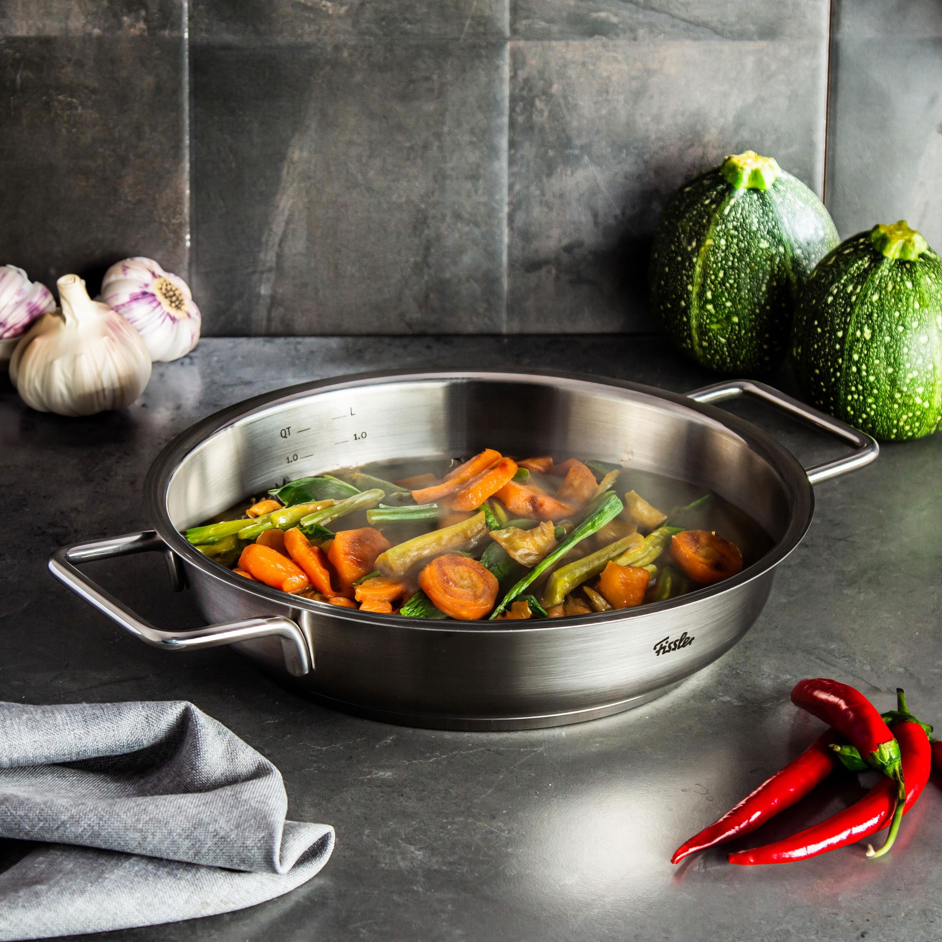 FISSLER Pure Collection 24 cm - nerezová pánev