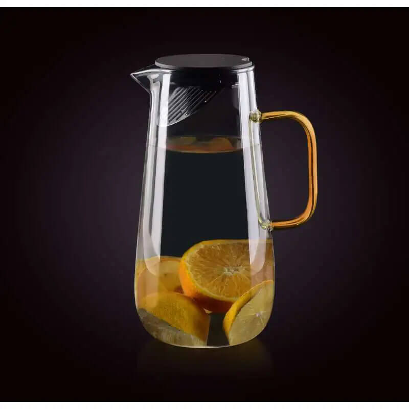 Sklenený džbán na vodu a nápoje s viečkom PETER 1,5 l