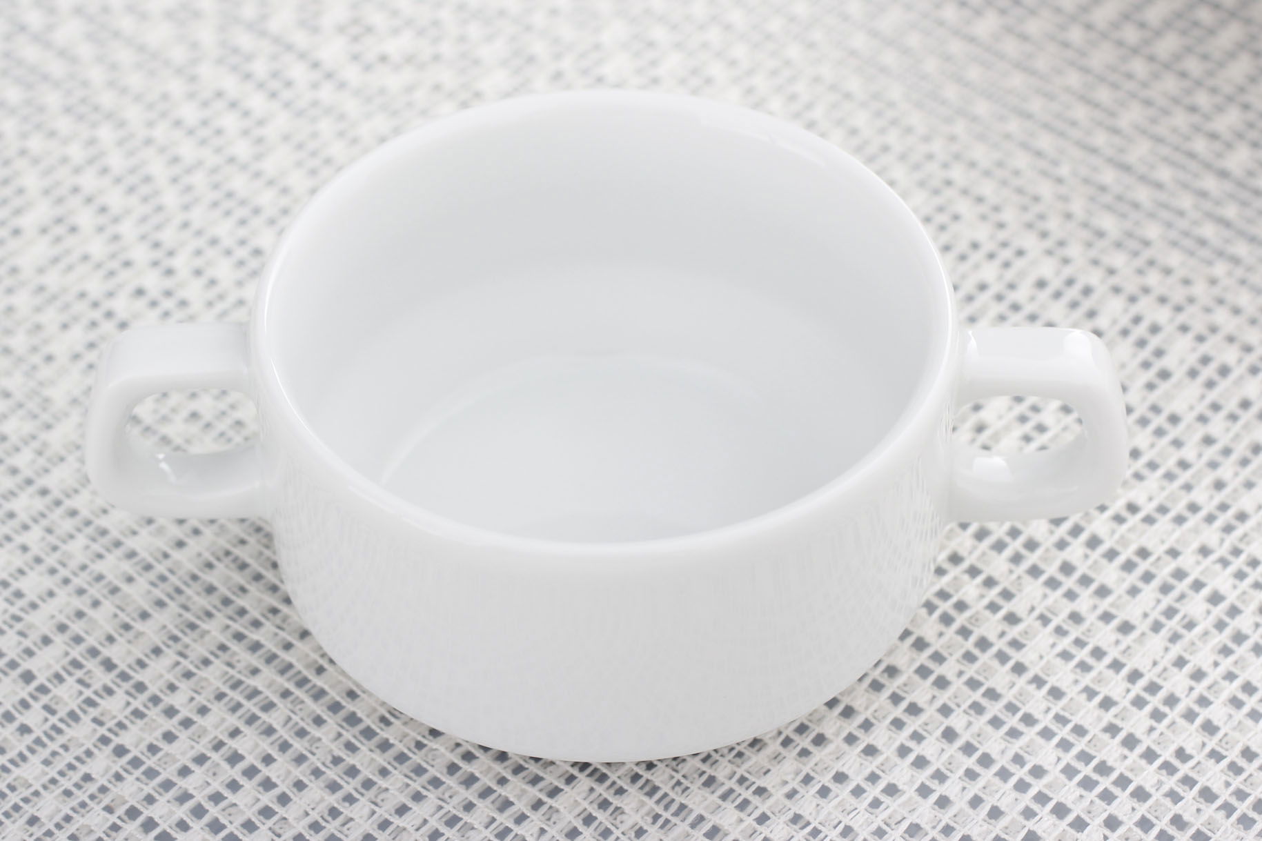 Porcelánová miska na vývar LUBIANA Z USZKAMI bílá 300 ml