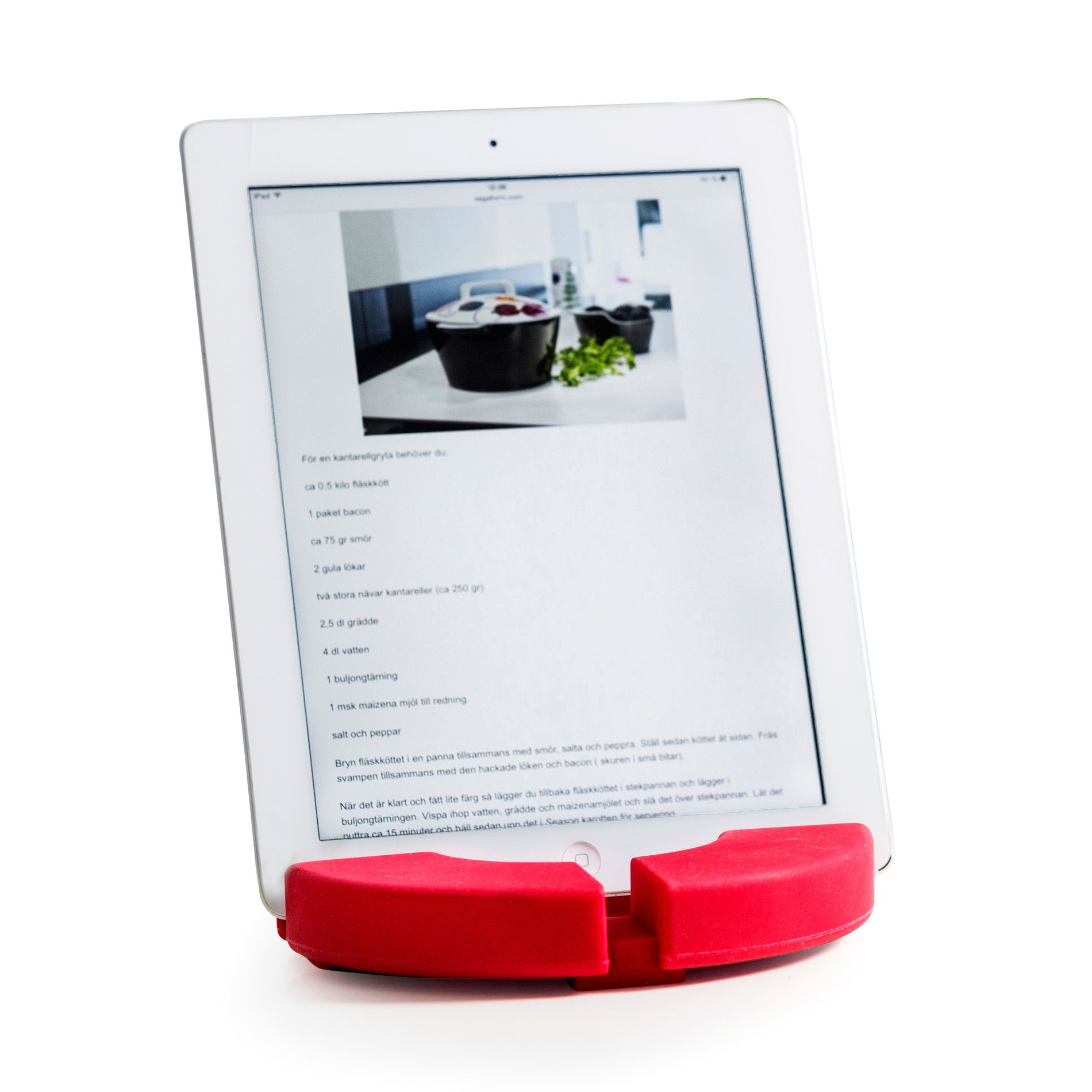 SAGAFORM Read červená - silikónový stojan na tablet