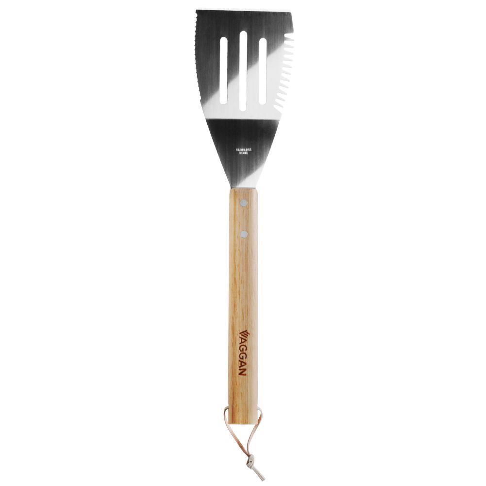 Oceľová kuchynská lopatka s otvormi GRILL 40,5 cm