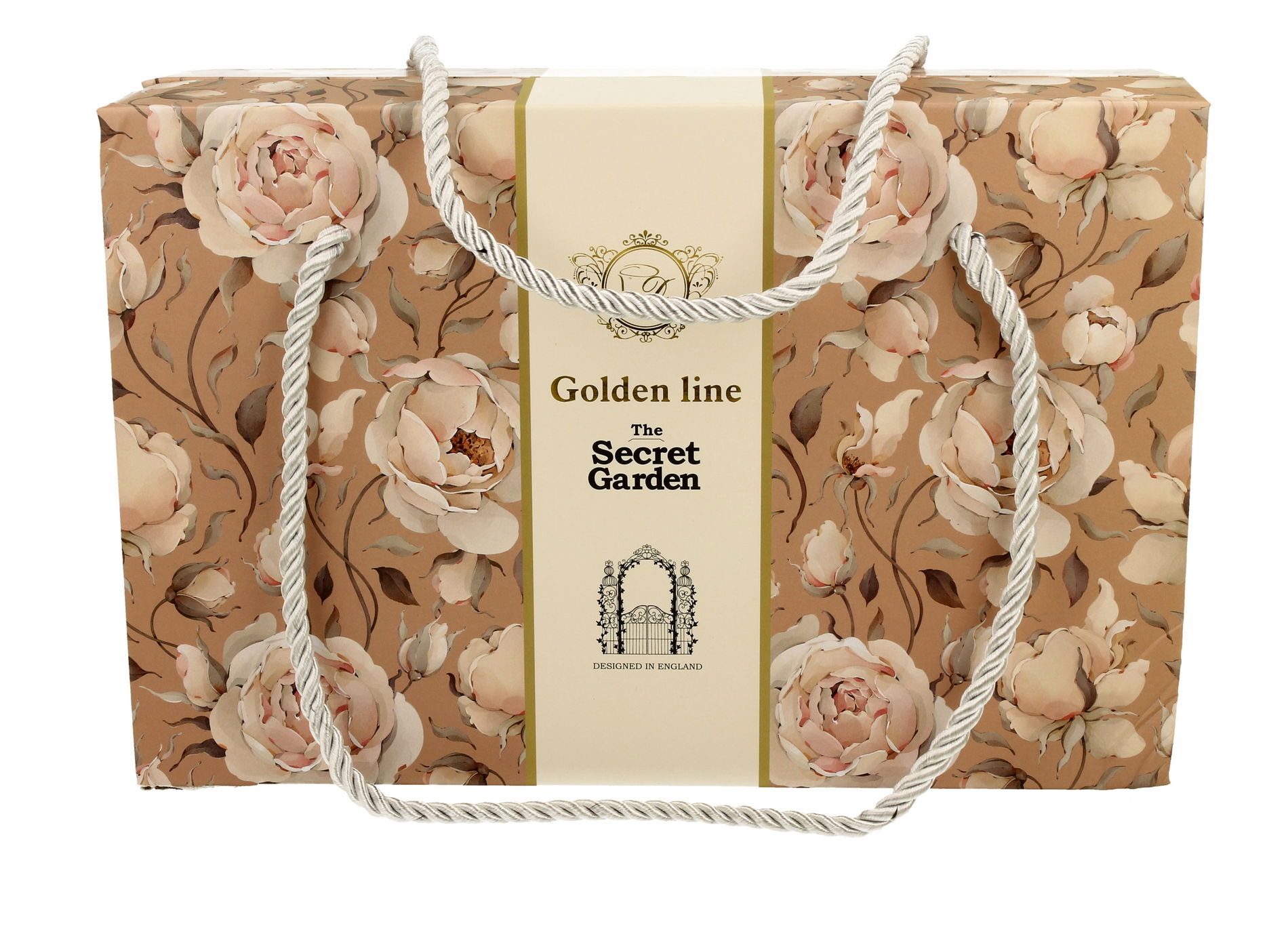 Porcelánové šálky na espresso s podšálky DUO THE SECRET GARDEN ENGLISH ROSES 90 ml 2 ks.