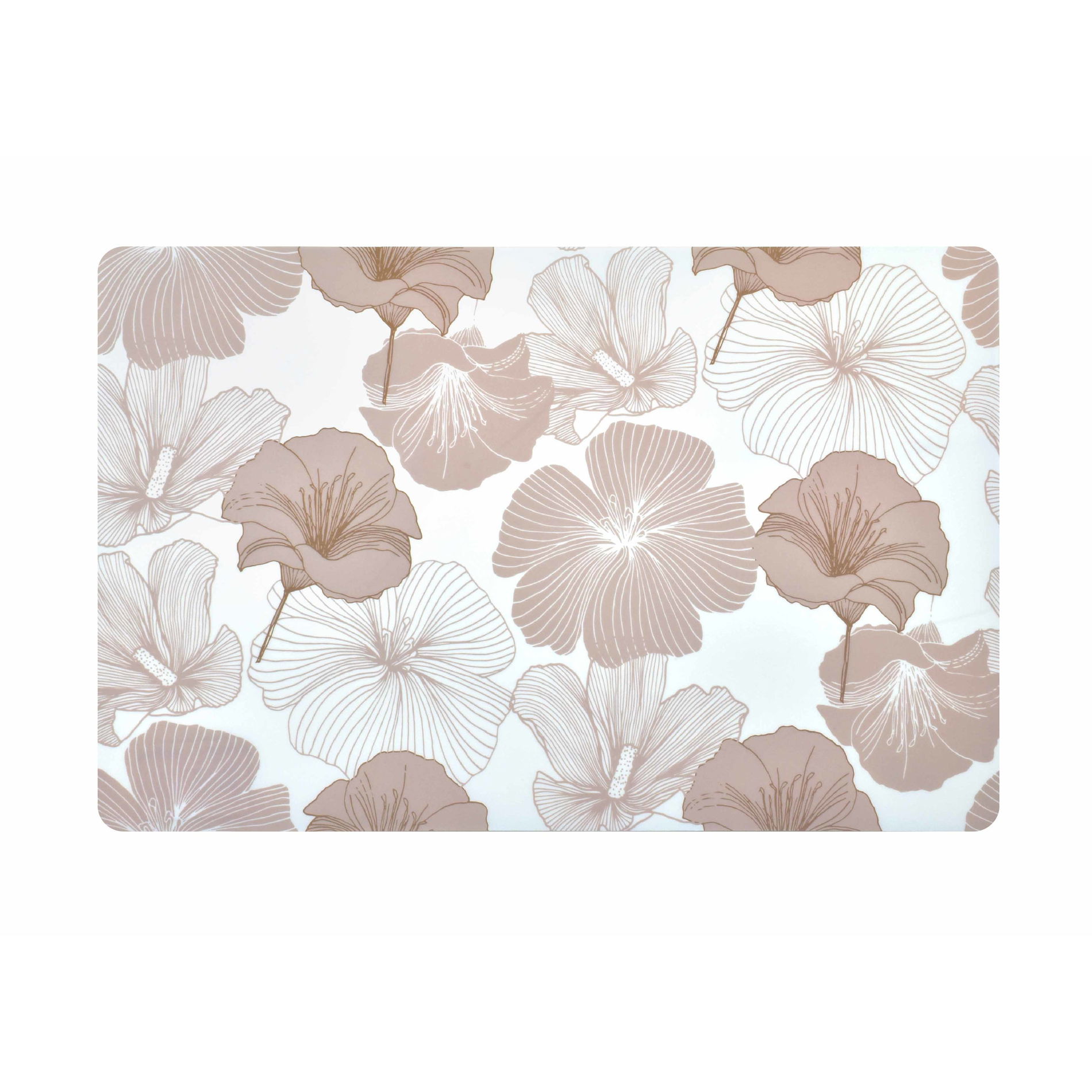 Polypropylenová podložka na stůl COOKINI BASIC KITCHEN FLOWERS 43,5 x 28,2 cm