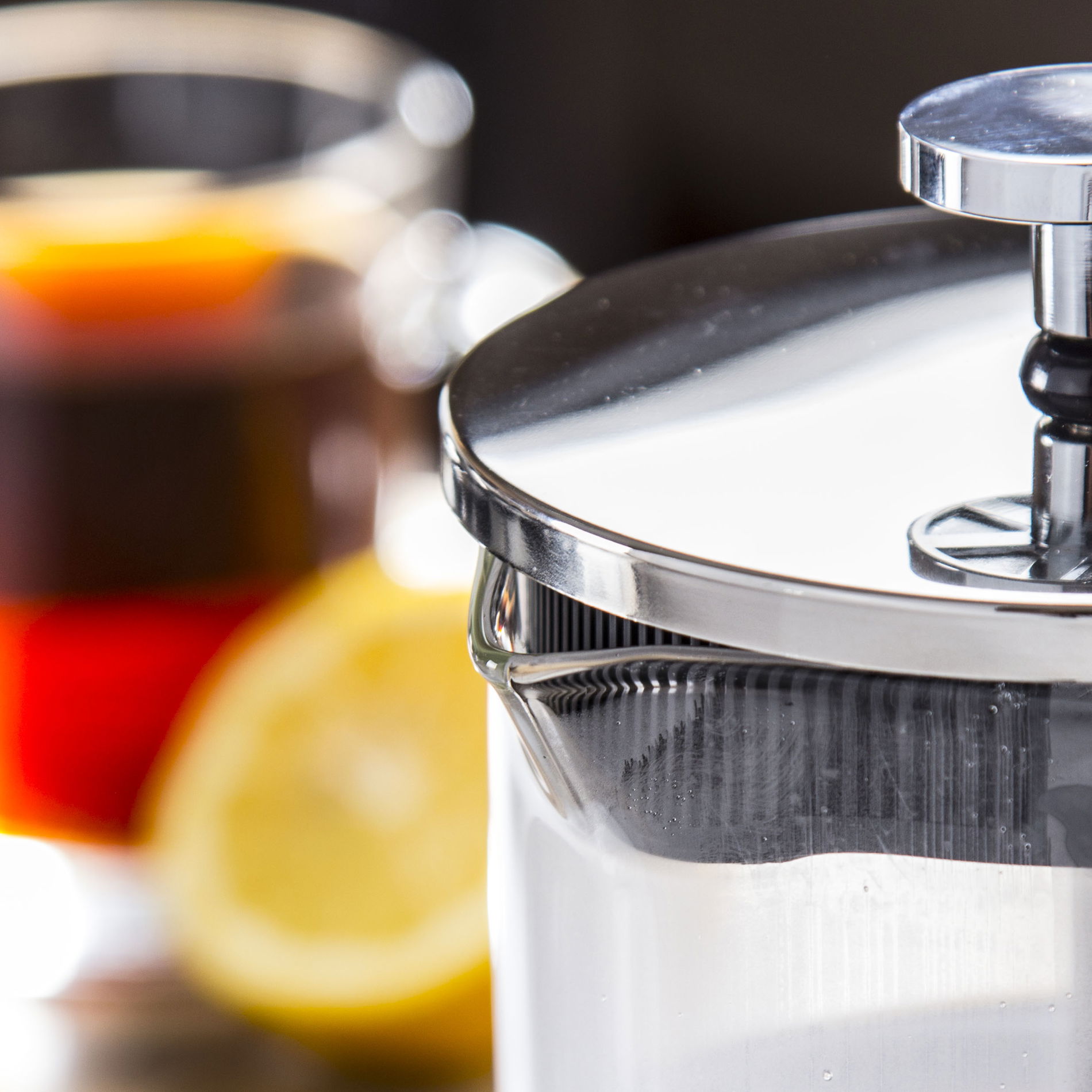 French press - skleněná konvice na čaj a kávu HOME DELUX SUSAN 1 l
