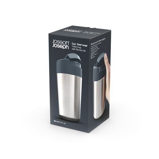 JOSEPH JOSEPH Sipp 454 ml - kubek termiczny ze stali nierdzewnej