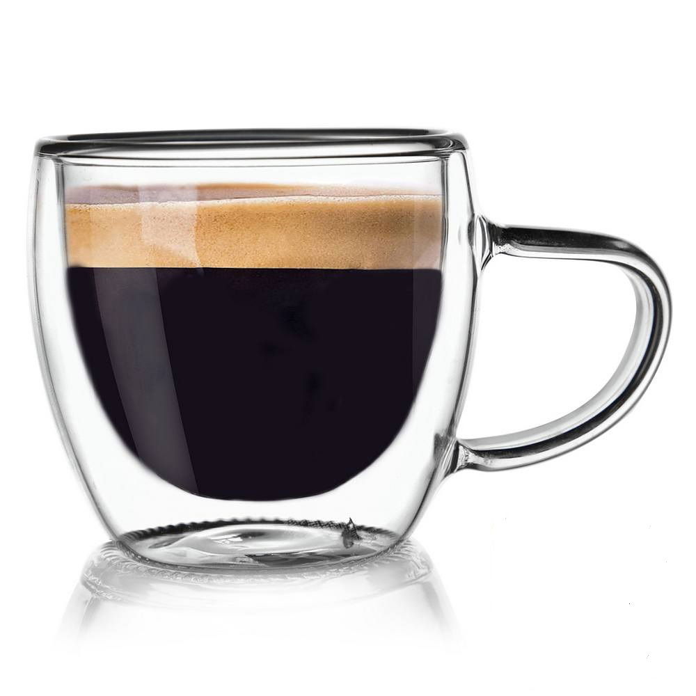 THERMAL CUP skleněný šálek na espresso s dvojitou stěnou 110 ml