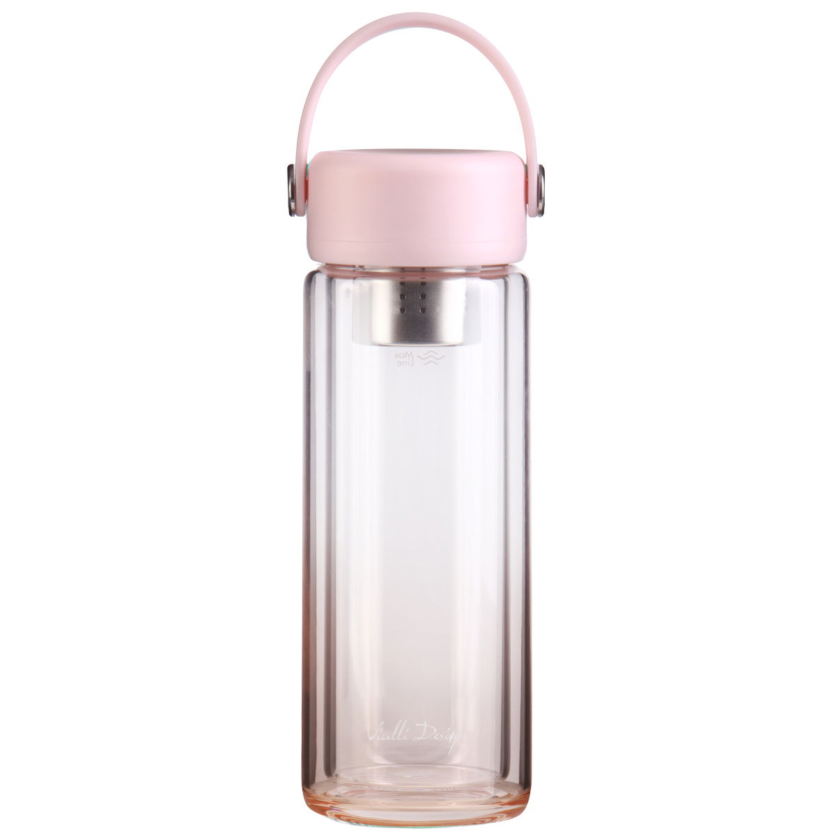 VIALLI DESIGN Fuori 0,35 l - skleněná láhev s dvojitou stěnou a varným prvkem