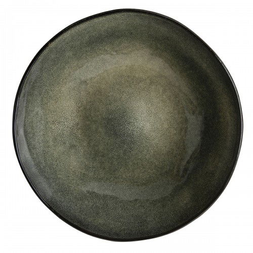 Miska / Salaterka keramická ORGANIC HAND MADE TMAVOZELENÁ 33 cm