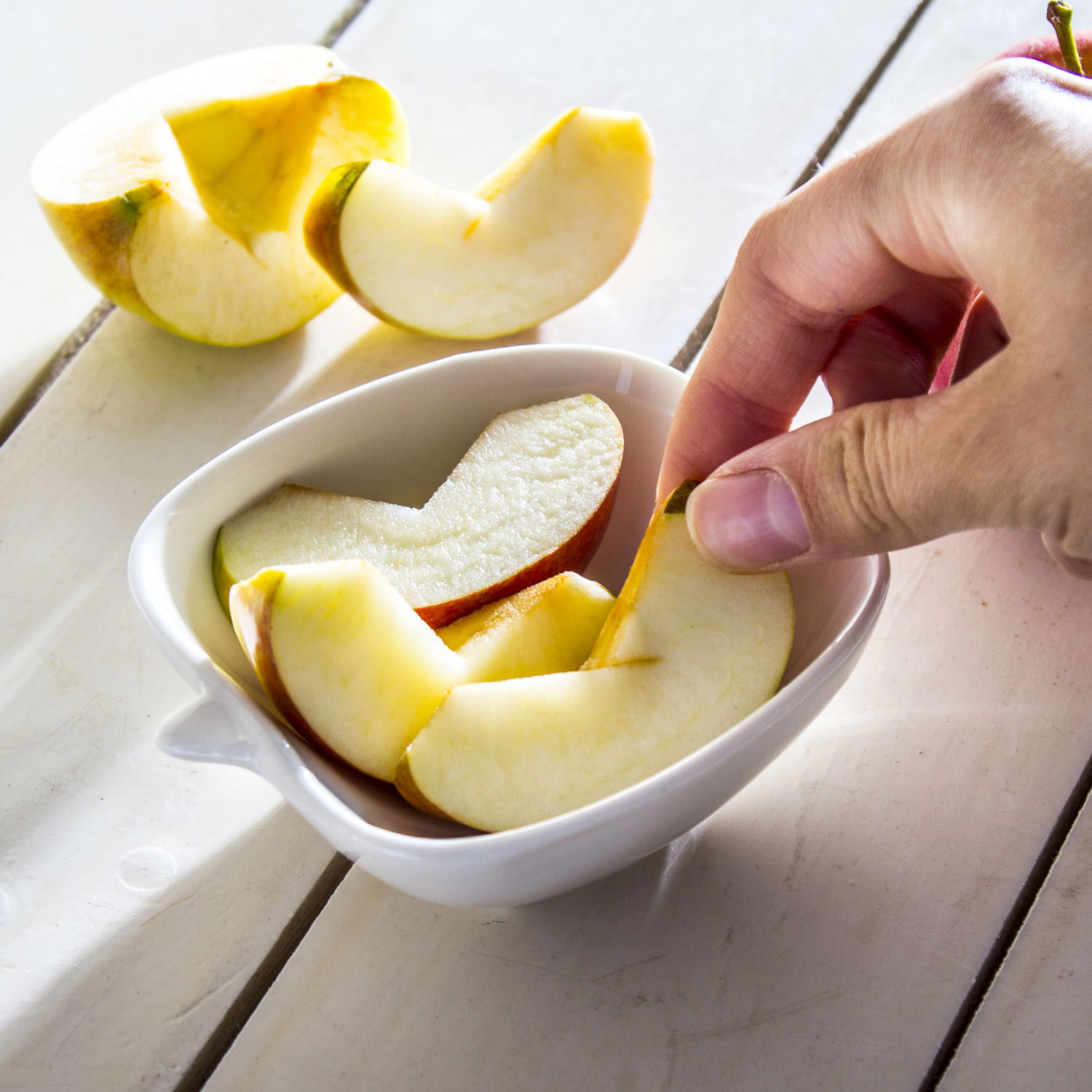 Keramická miska na dipy APPLE bílá 110 ml