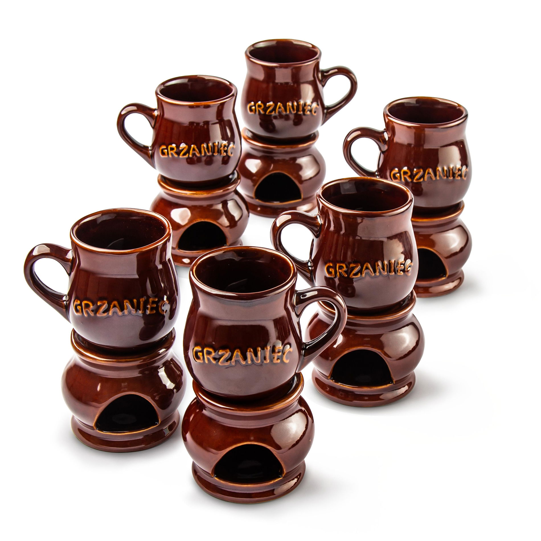 Hrnky na svařené víno s nápisem keramické s ohřívačem 250 ml 12 el.