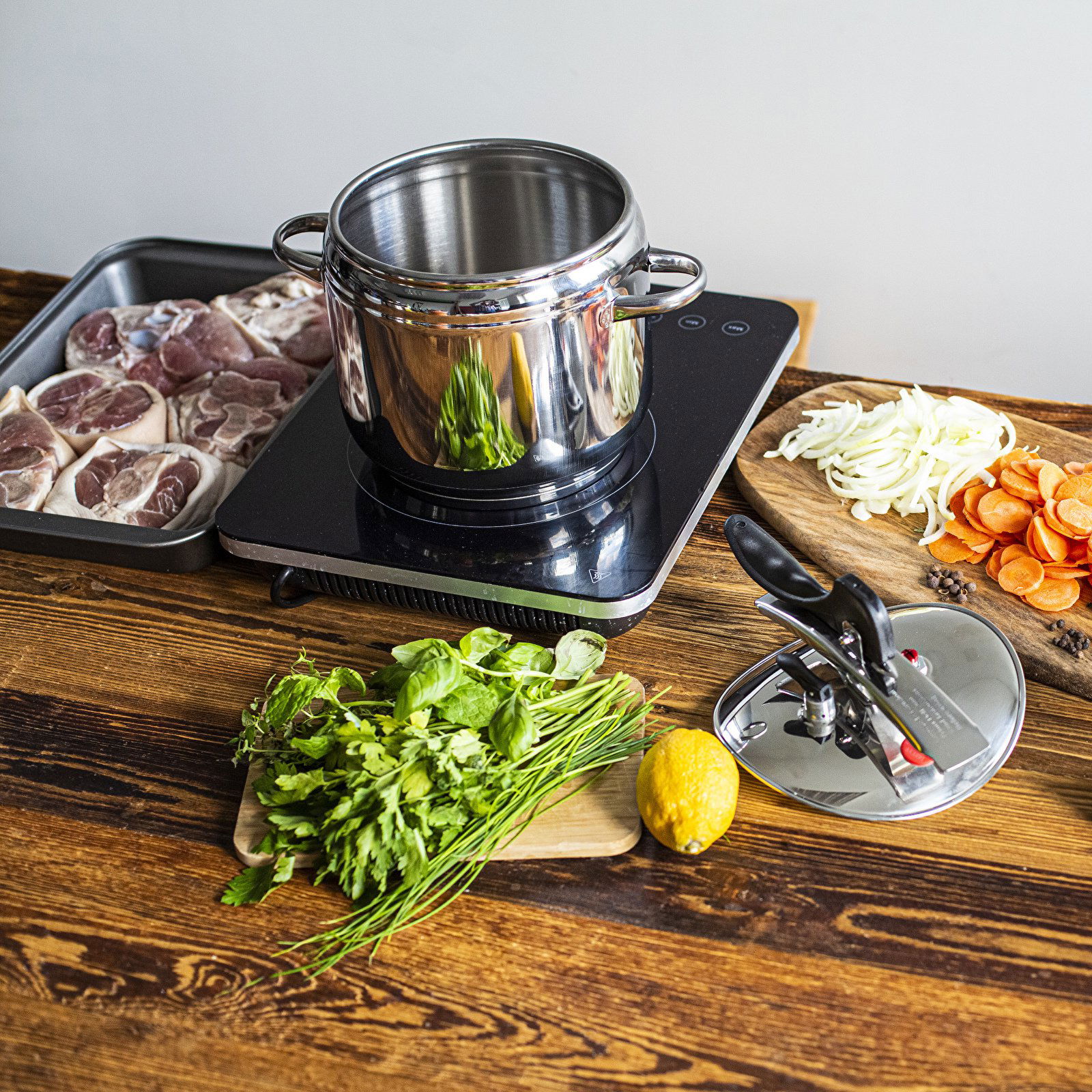 BROWIN Pressure Cooker 5 l - tlakový hrnec  z nerezové oceli