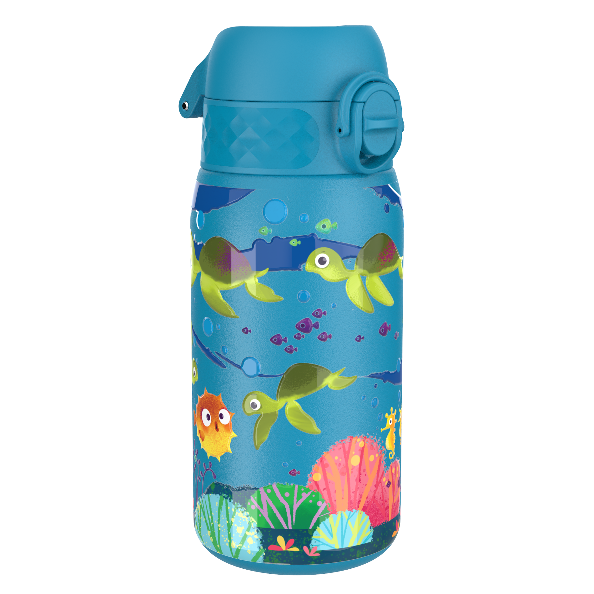 ION8 Single Wall Sea Turtle 0,4 l - nerezová láhev / bidon pro děti na vodu a nápoje