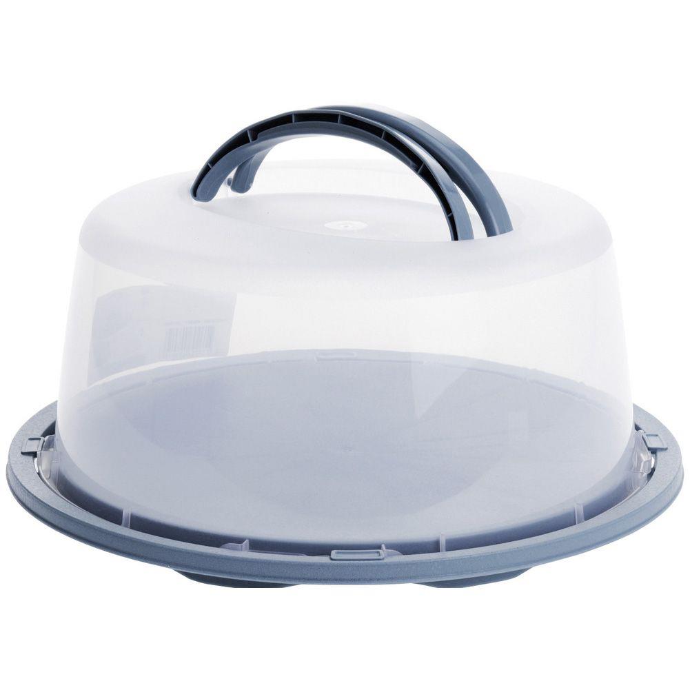 Kulatá plastová nádoba na dort CAKE PLATE MIX 34 cm