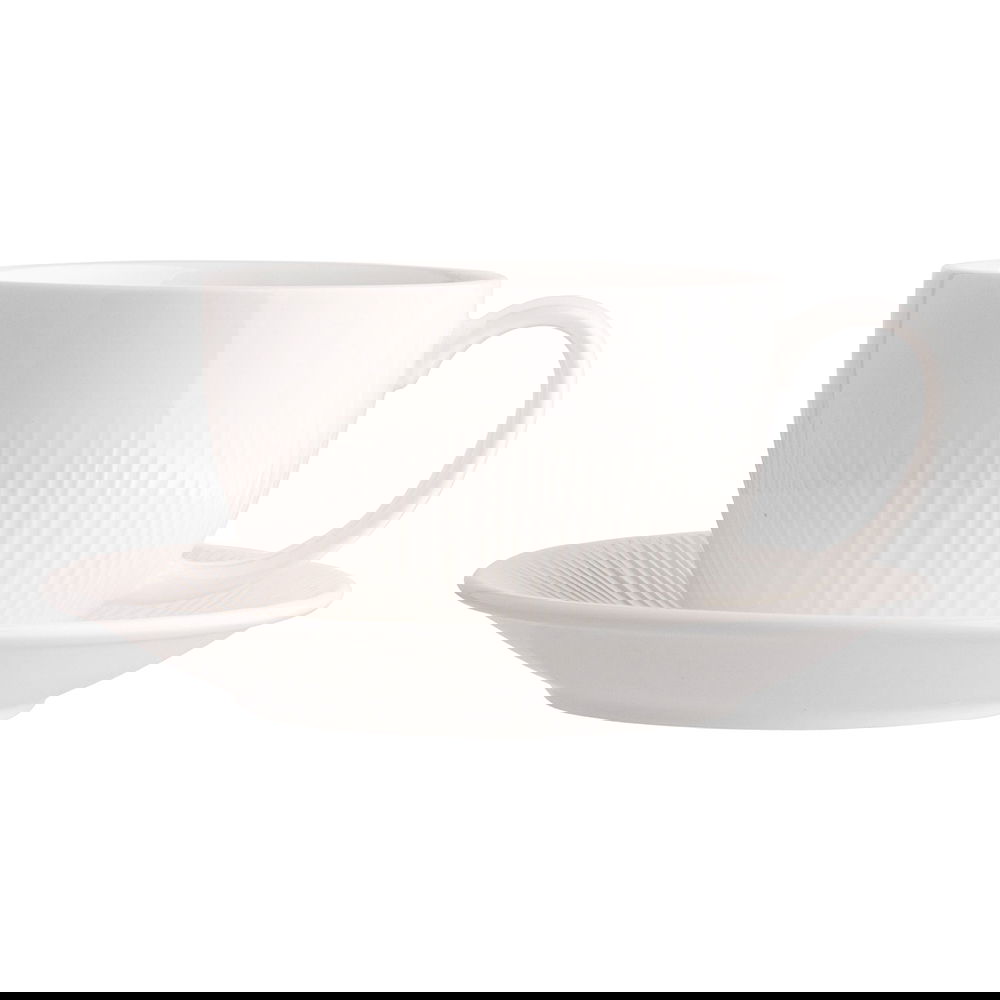 Filiżanka do kawy i herbaty porcelanowa ze spodkiem ALESSIA 250 ml