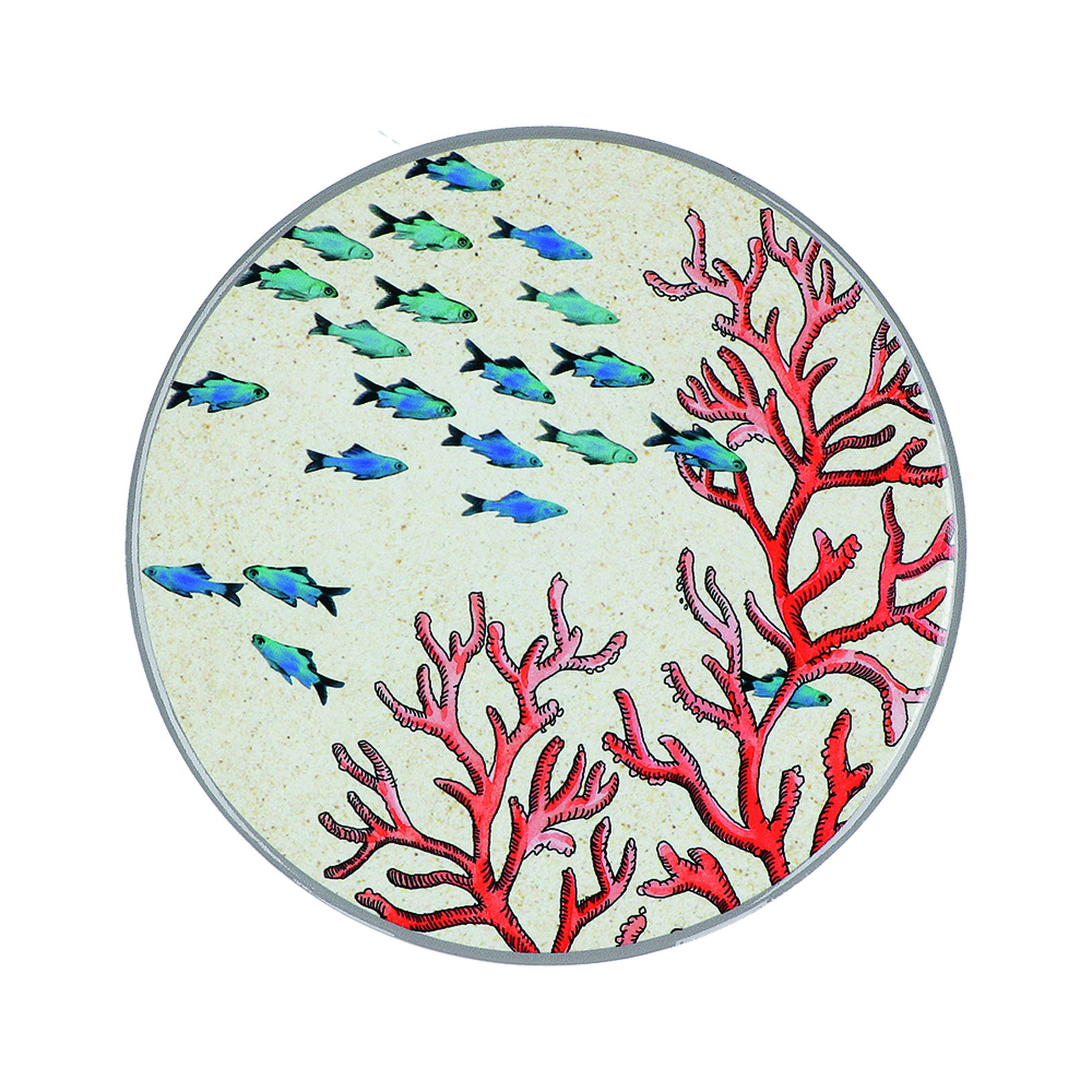 Stolová podložka / Podložka na stôl z melamínu ROSE TULIPANI SEA LIFE 20 cm