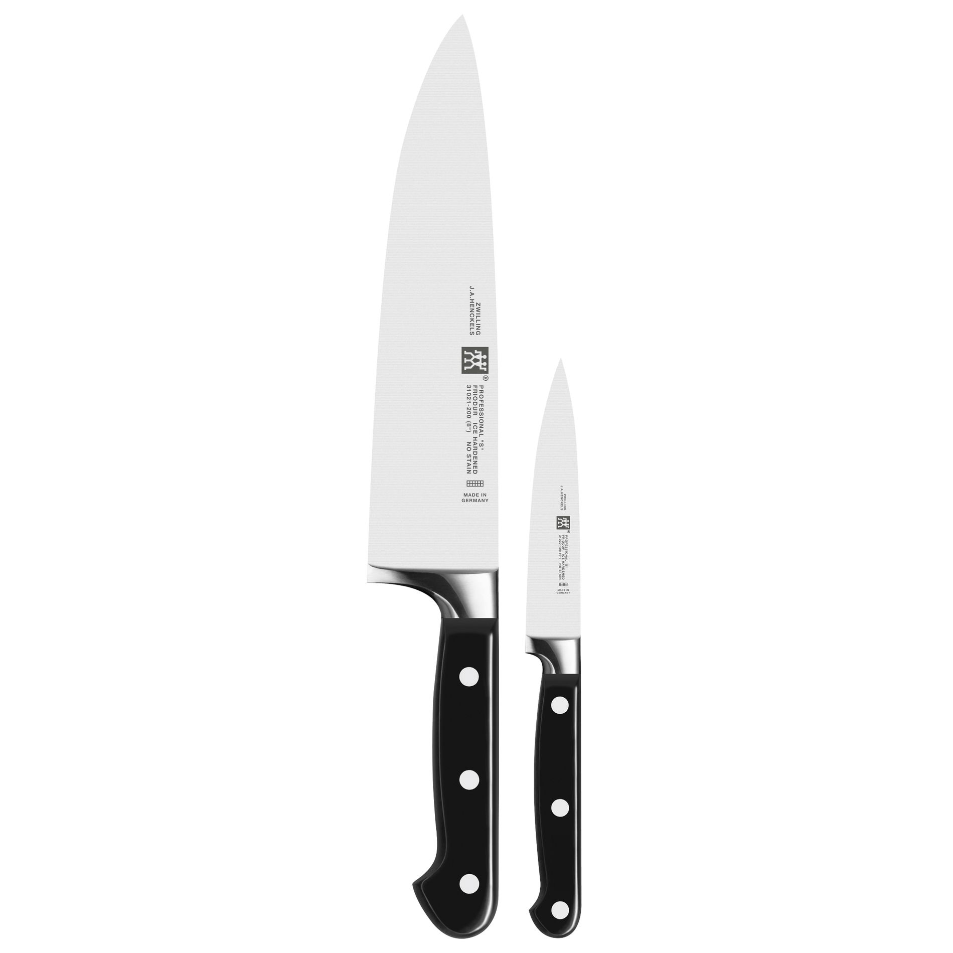 ZWILLING Professional S 2 ks černá - sada ocelových kuchyňských nožů