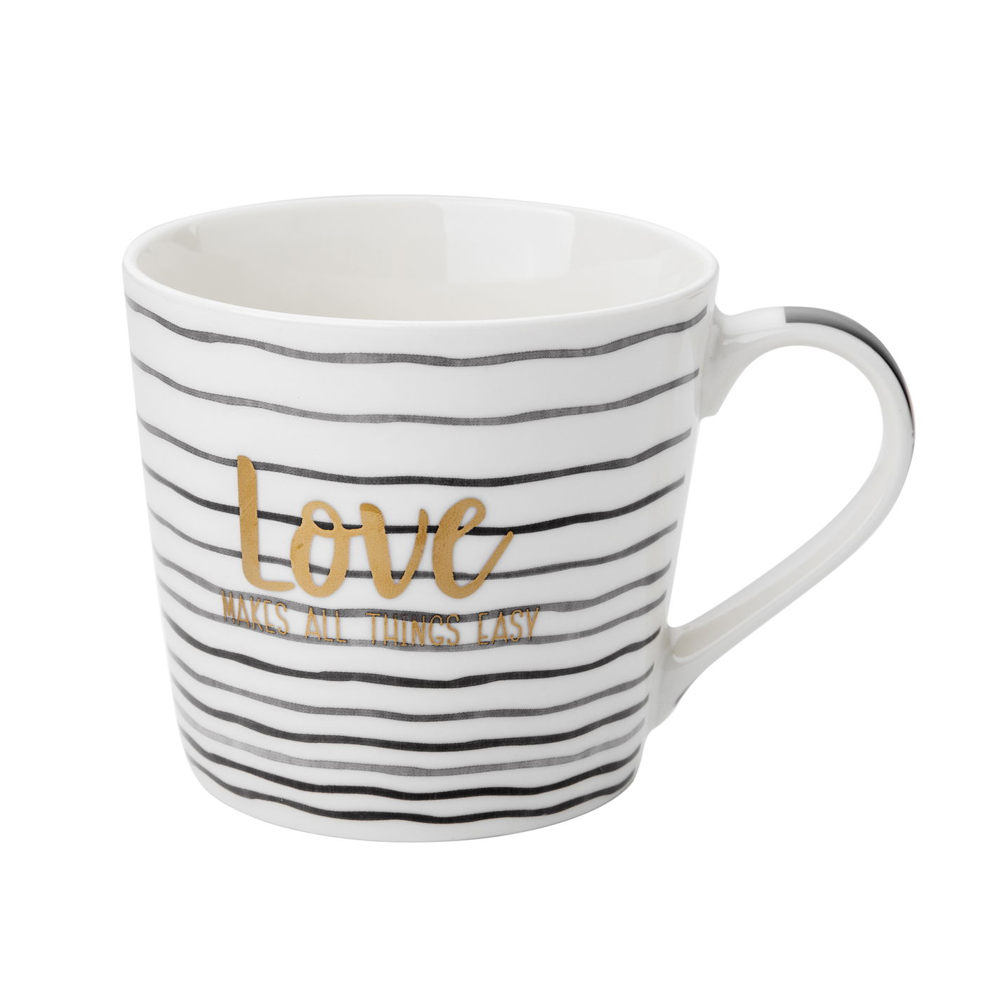 Kubek porcelanowy FLORINA SARA BLACK 400 ml MIX KOLORÓW