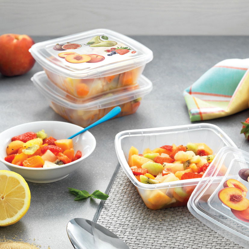 Plastové dózy na potraviny SNIPS EASY LUNCH PEACH 3 ks