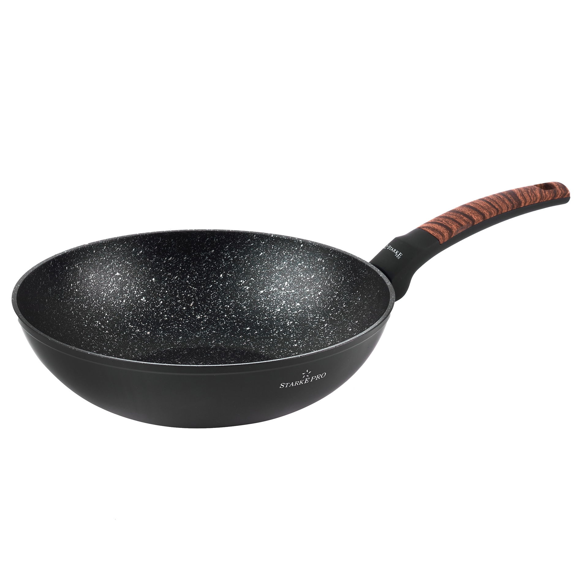 Nepřilnavá pánev wok STARKE PRO ARCHIE WOODEN 28 cm